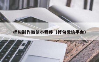 桐乡桦甸制作微信小程序（桦甸微信平台）